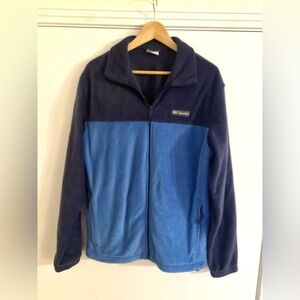 Columbia Black and Blue Fleece Jacket - Men’s size large